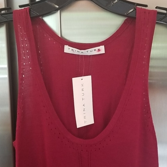 💕TRINA TURK💕 Hyperion Sweater Vest Merino Wool Tank Top NWT - Picture 3 of 6